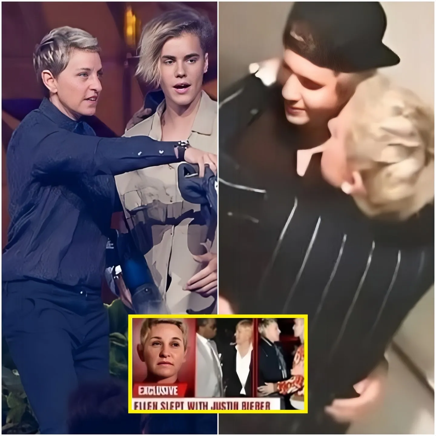 OMG! Ellen DeGeneres collapsed after Justin Bieber sued her for taking advantage of him as a child.....