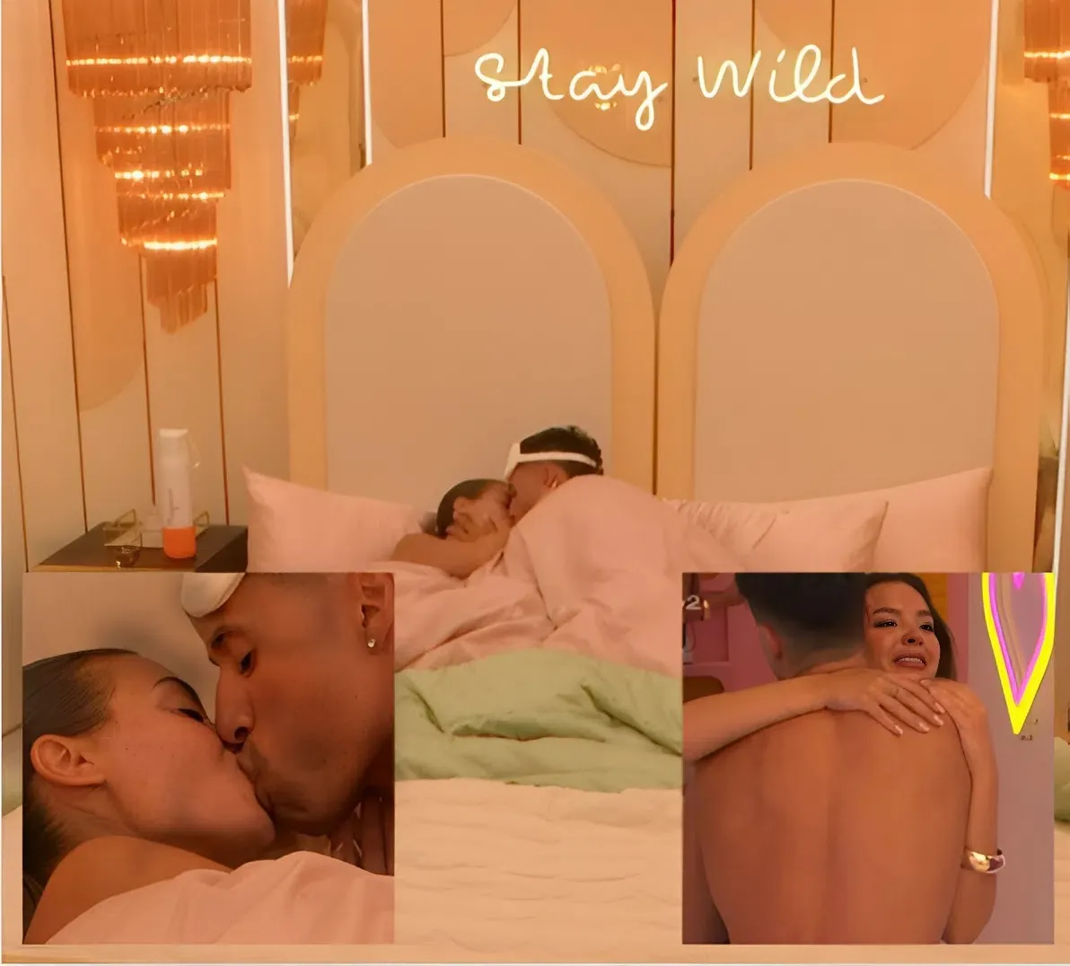 ‘Get them off my screen’ rage Love Island fans as Megan and Conor’s hideaway romp leaves devastated Emily in tears