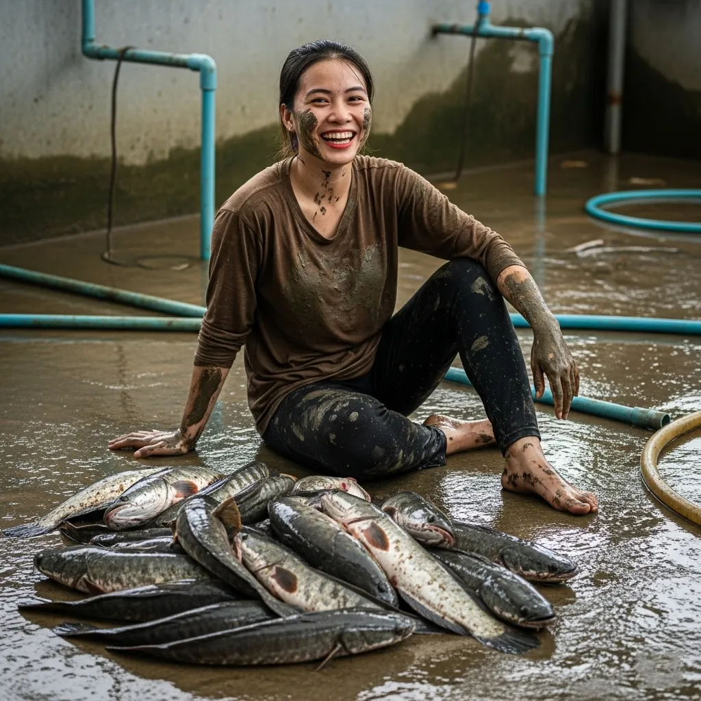 Vợ tôi có sở thích kì lạ thích bắt cá trê ngoài đầm. Cứ cuối tuần được nghỉ làm ở công ty, vợ lại xách giỏ đi bắt cá.