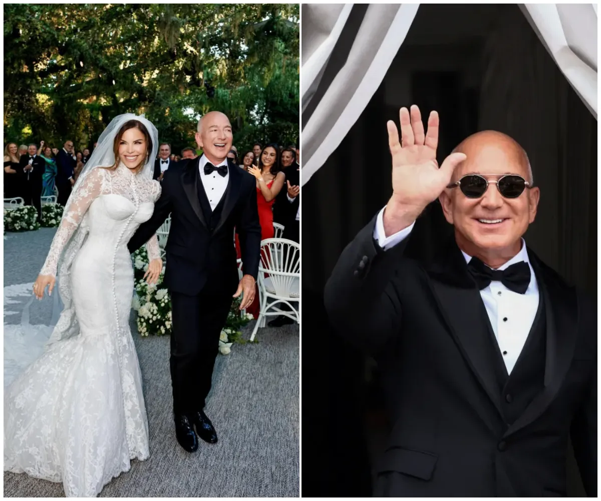 Jeff Bezos and Lauren Sanchez say I DO in jaw-dropping Venetian wedding as 200 A-listers, 95 private jets and a $500M yacht descend on Italy for three-day spectacle hailed as the most opulent ceremony of the century - suong