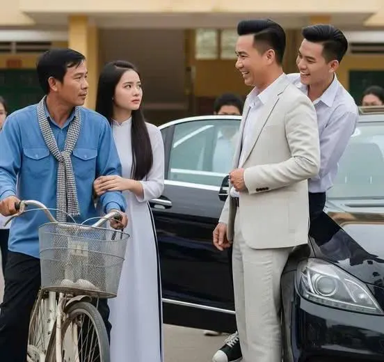 Cha ngh//èo đưa con gái đi thi bị giám đốc và quý tử ch///ế nh//ạo, 30 phút sau họ phải cúi đầu
