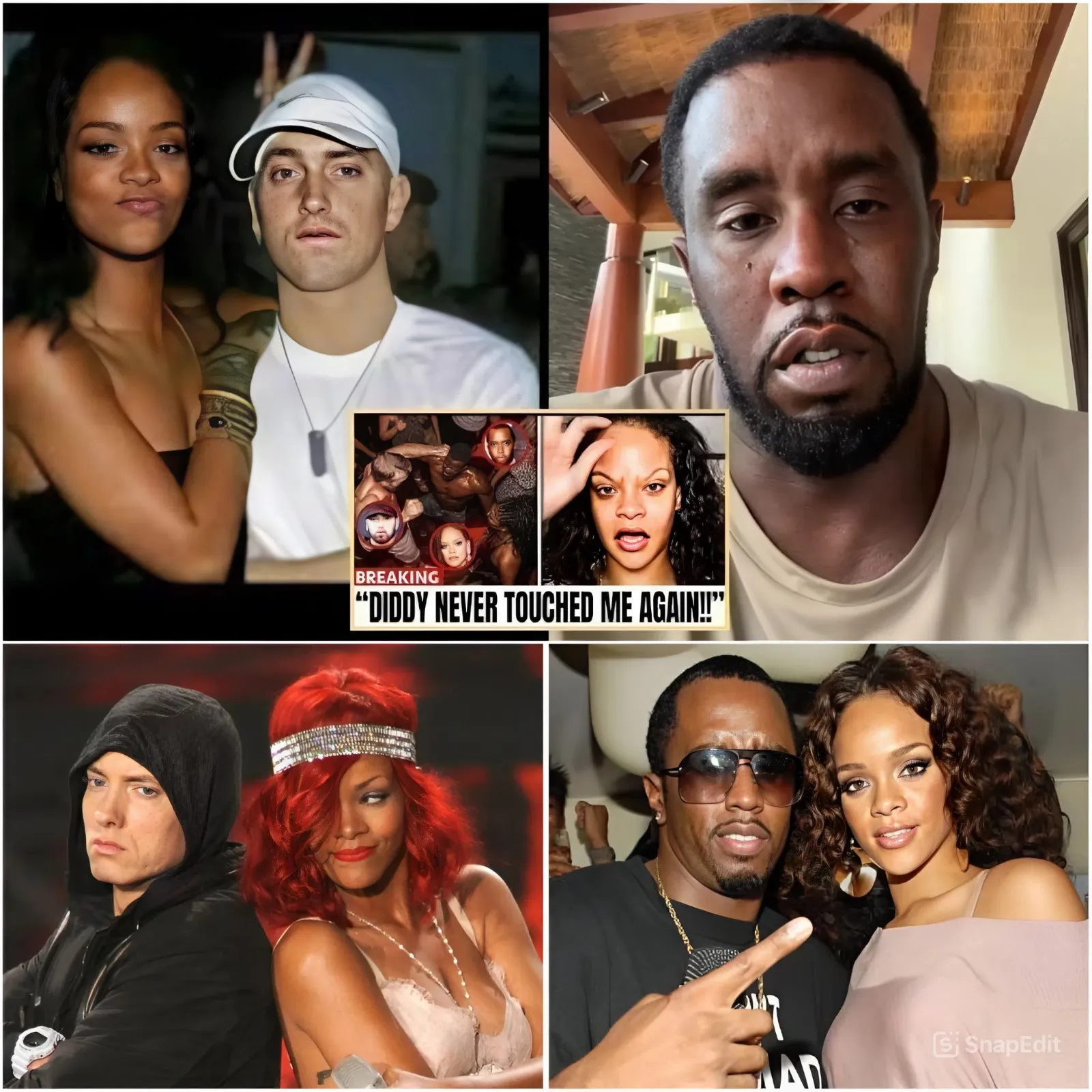BREAKING NEWS: Rihanna reveals how Eminem saved her from Diddy & Jay-Z!