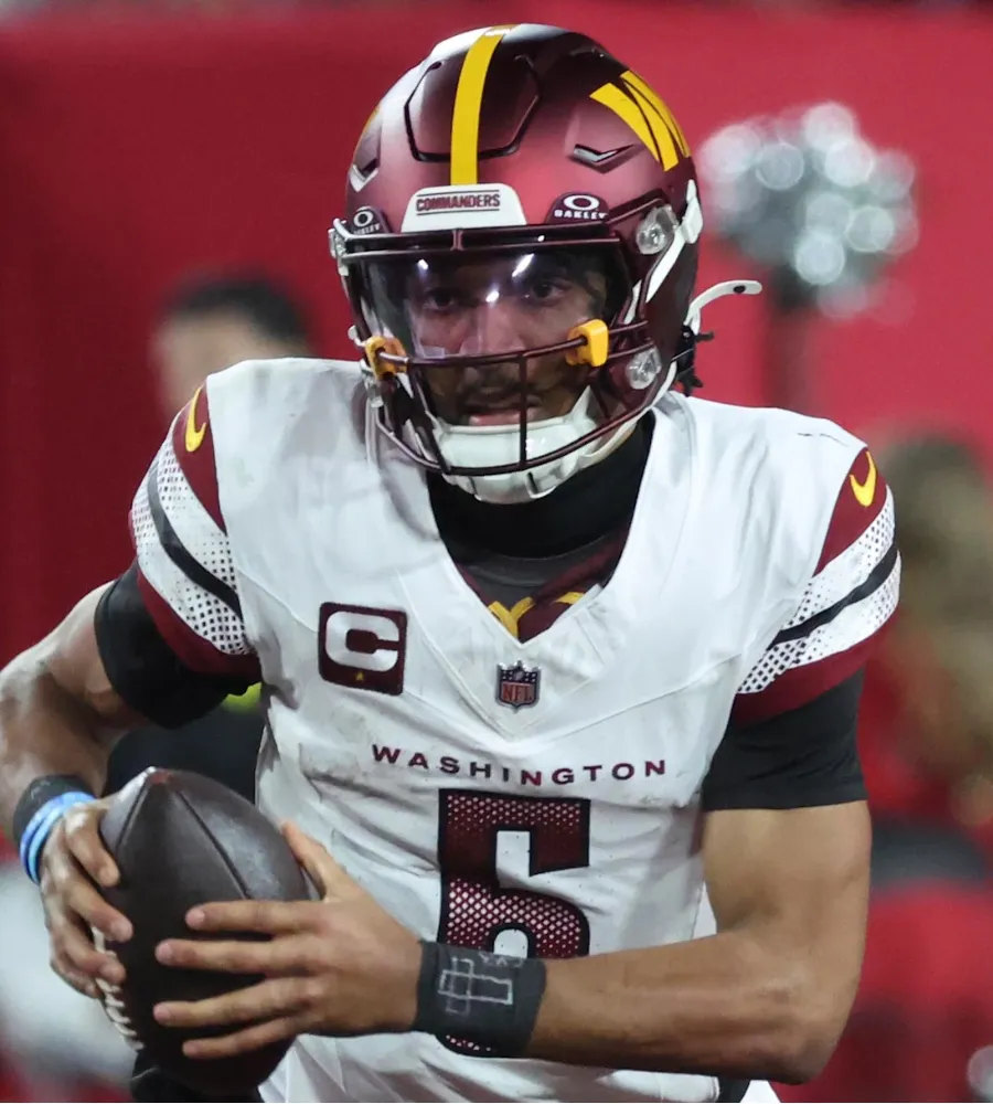Colin Cowherd’s bold praise puts Commanders Jayden Daniels in elite company
