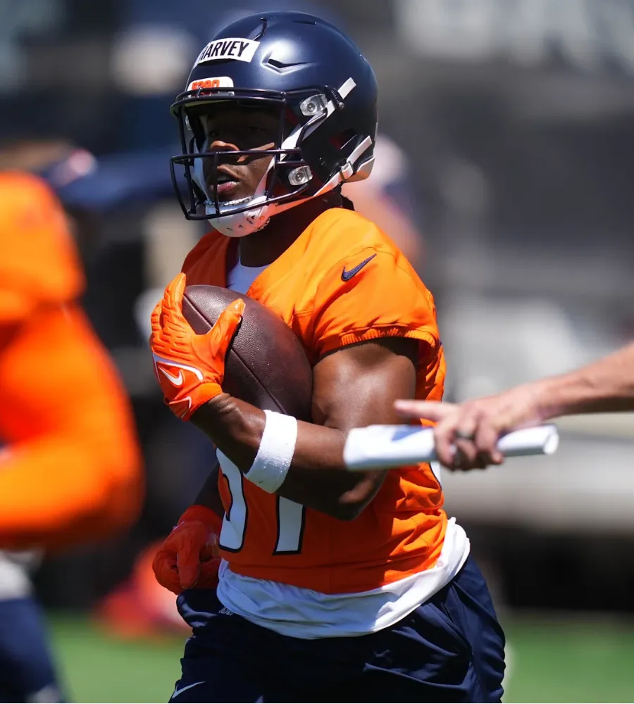 Broncos Rookie RB RJ Harvey Emerges as Offensive Rookie of the Year Dark Horse