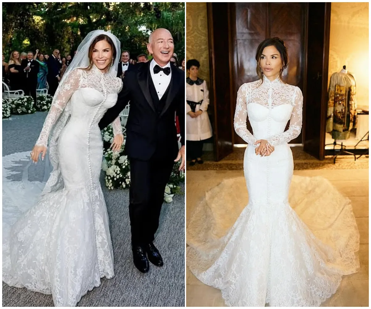‘As you get older, not many things surprise you’ – Inside Lauren Sanchez’s secret bridal prep as she stuns in modest Dolce & Gabbana lace gown for $20M Venetian wedding to Jeff Bezos and reveals why she refused to show him the dress - suong