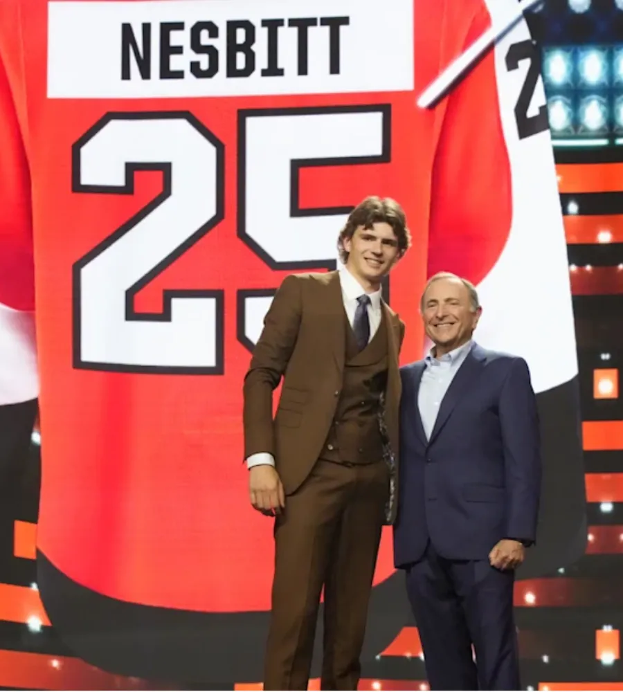 Flyers reach for Jack Nesbitt and instantly spark debate