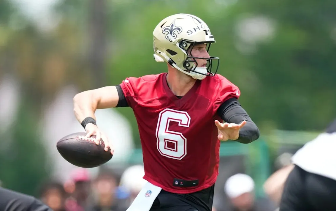 Saints’ guard gives Tyler Shough reality check despite draft position