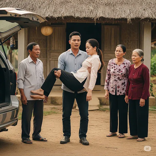 Vợ bị tainạn phải nằm liệtgiường, chồng lập tức đưa về quê nhờ ông bà ngoại chăm hộ, 4 tháng sau tới đón thì tái mặt..