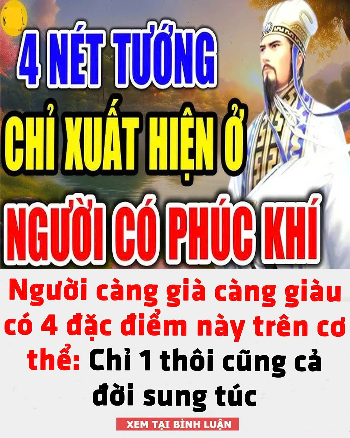 Người càng già càng giàu có 4 đặc điểm này trên cơ thể: Chỉ 1 thôi cũng cả đời sung túc