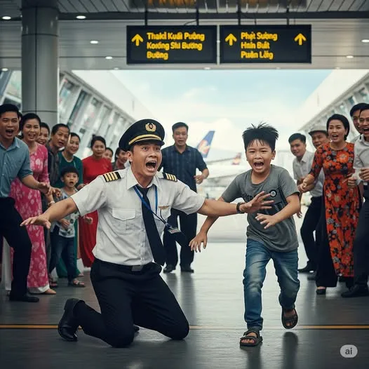 “Đừng bay nữa”, cậu bé hét lên khiến phi công và mọi người sững sờ, 2 phút sau…