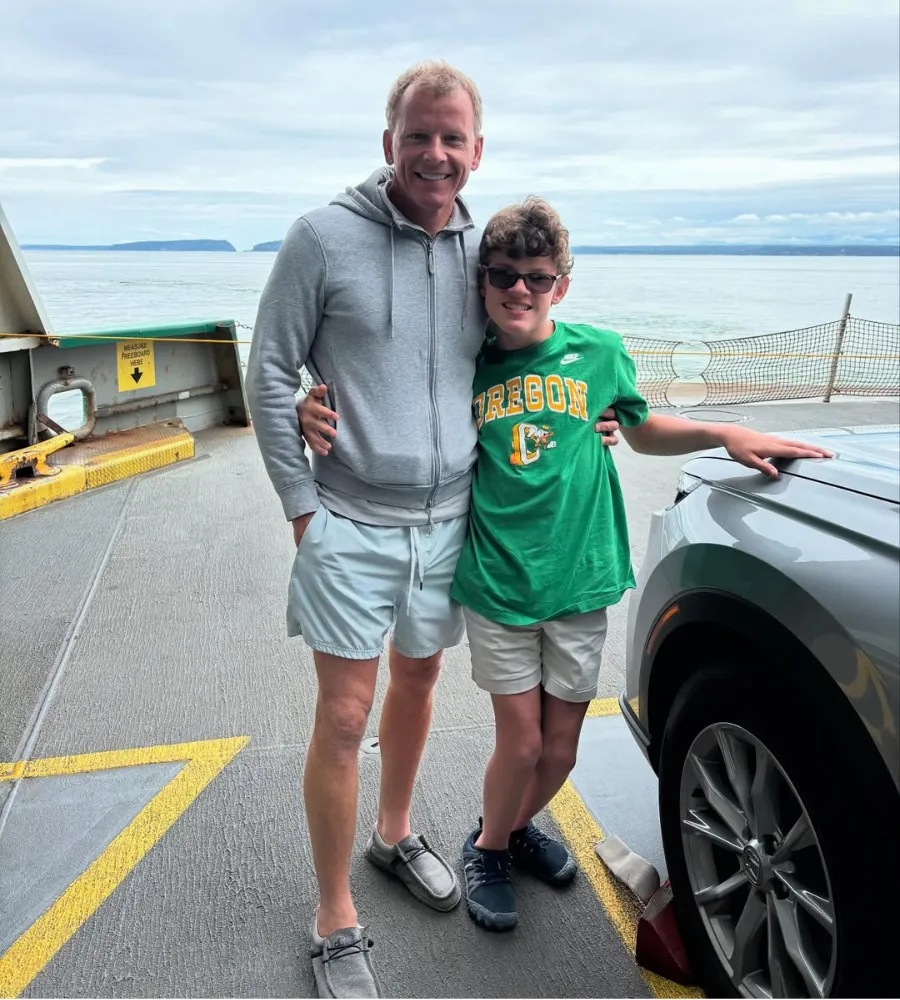 Gavin McHugh and His Dad Share Heartwarming Moment on a Scenic Summer Outing