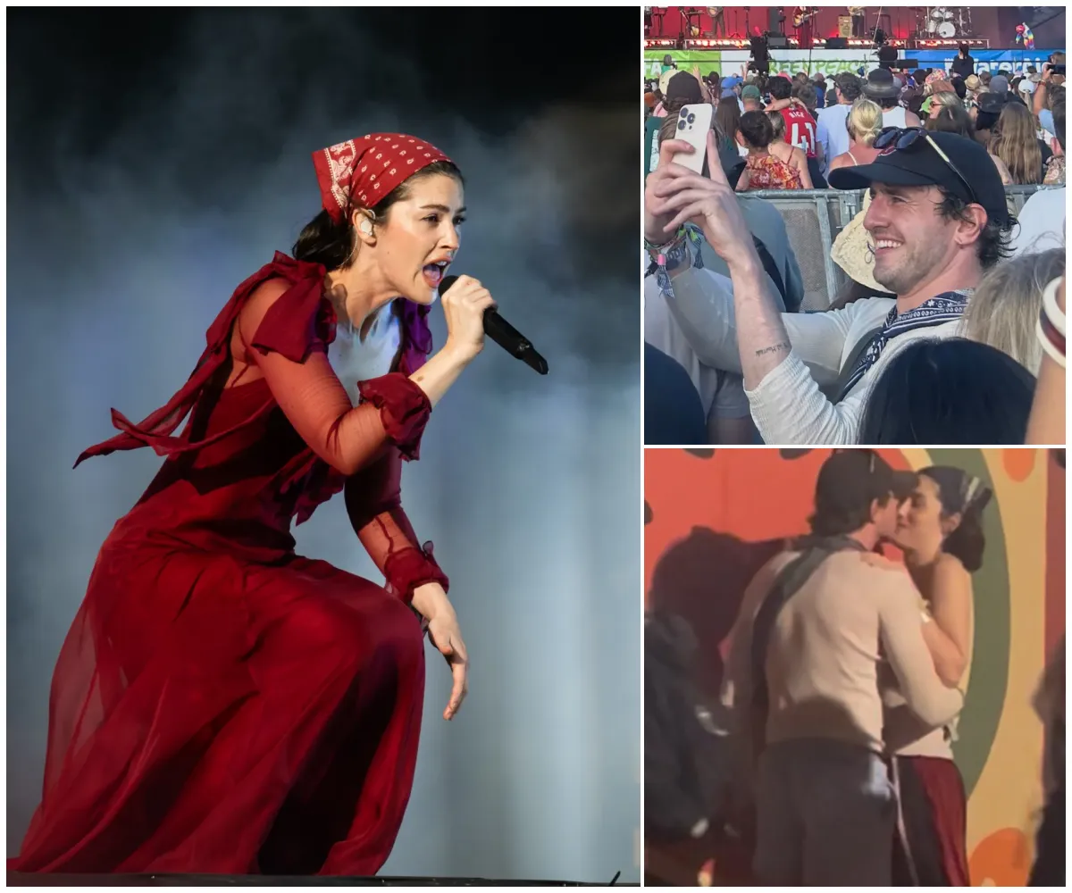‘All over each other’ – Gracie Abrams snogs Paul Mescal and parties until 3am after her Glastonbury set as Hollywood couple let loose backstage with Daisy Edgar-Jones and Andrew Scott - suong