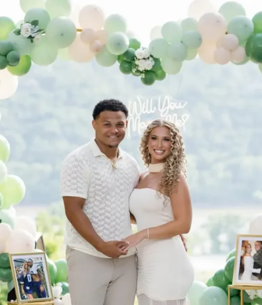 Minnesota Vikings Linebacker Ivan Pace Jr. Pops the Question to Girlfriend McKenzie Paige Under Heart-Shaped Balloon Arch