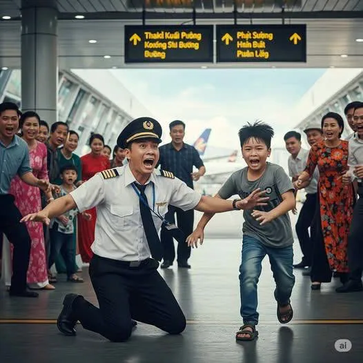 “Đừng bay nữa”, cậu bé hét lên khiến phi công và mọi người sững sờ, 2 phút sau…