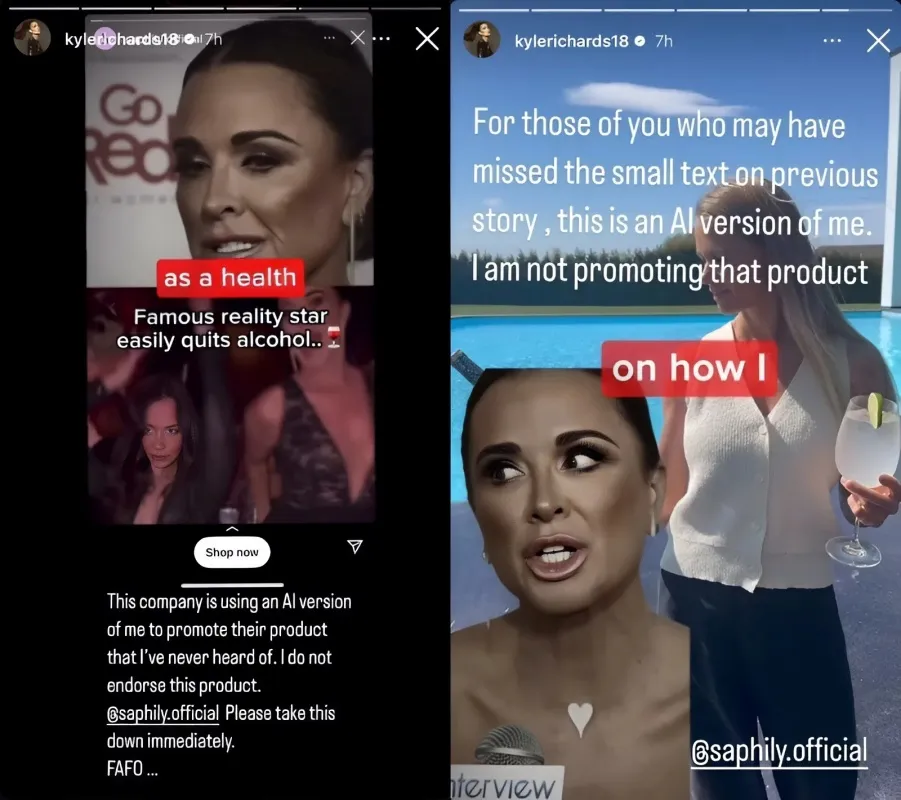 Kyle Richards Blasts Company Over AI Portrayal, Cheers Alexia Umansky’s 'Family Bachelorette' Amid Kathy Hilton's Absence from Festivities - lulu
