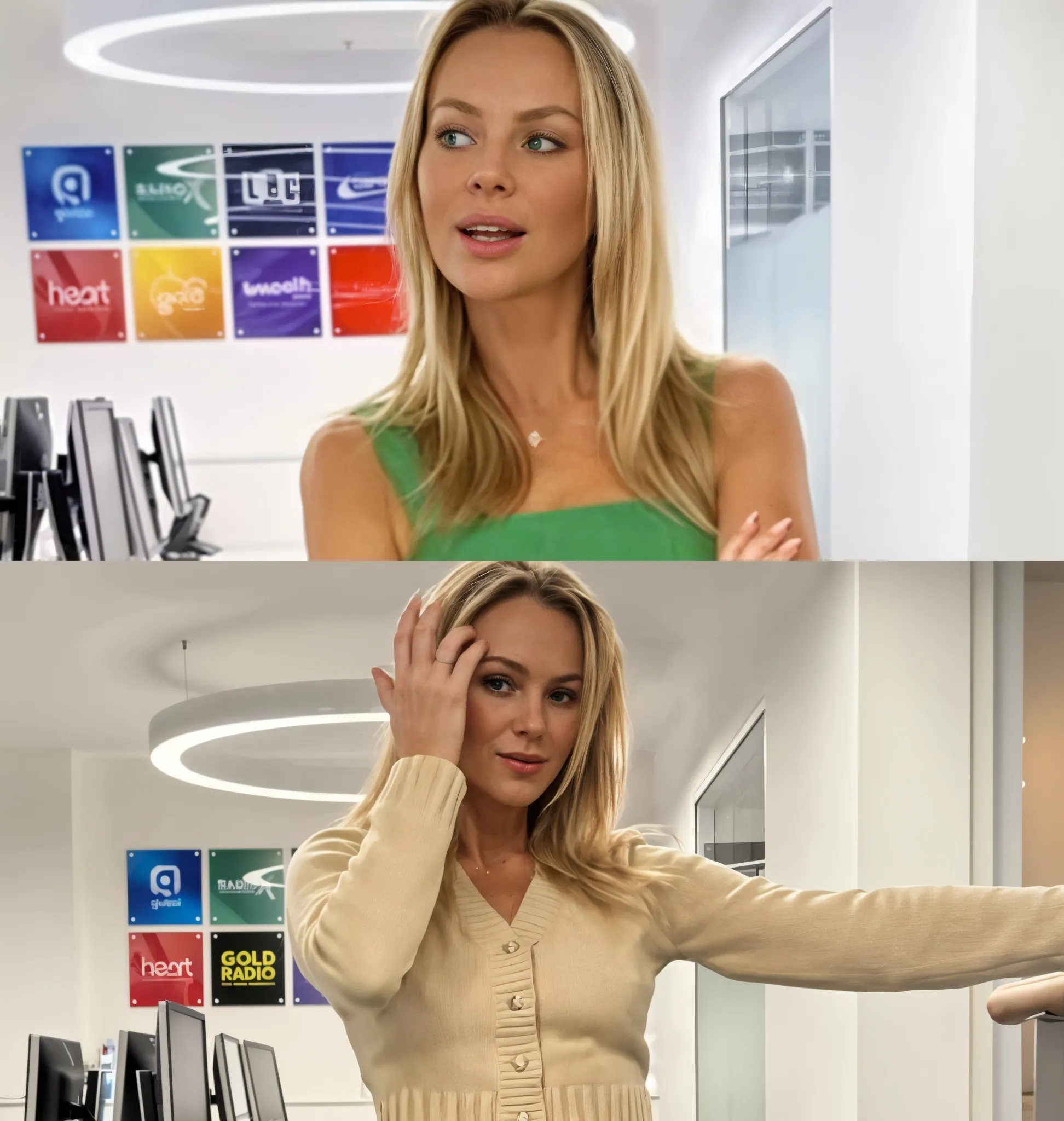 Amanda Holden is radiant in red linen co-ord that solves summer officewear dilemma