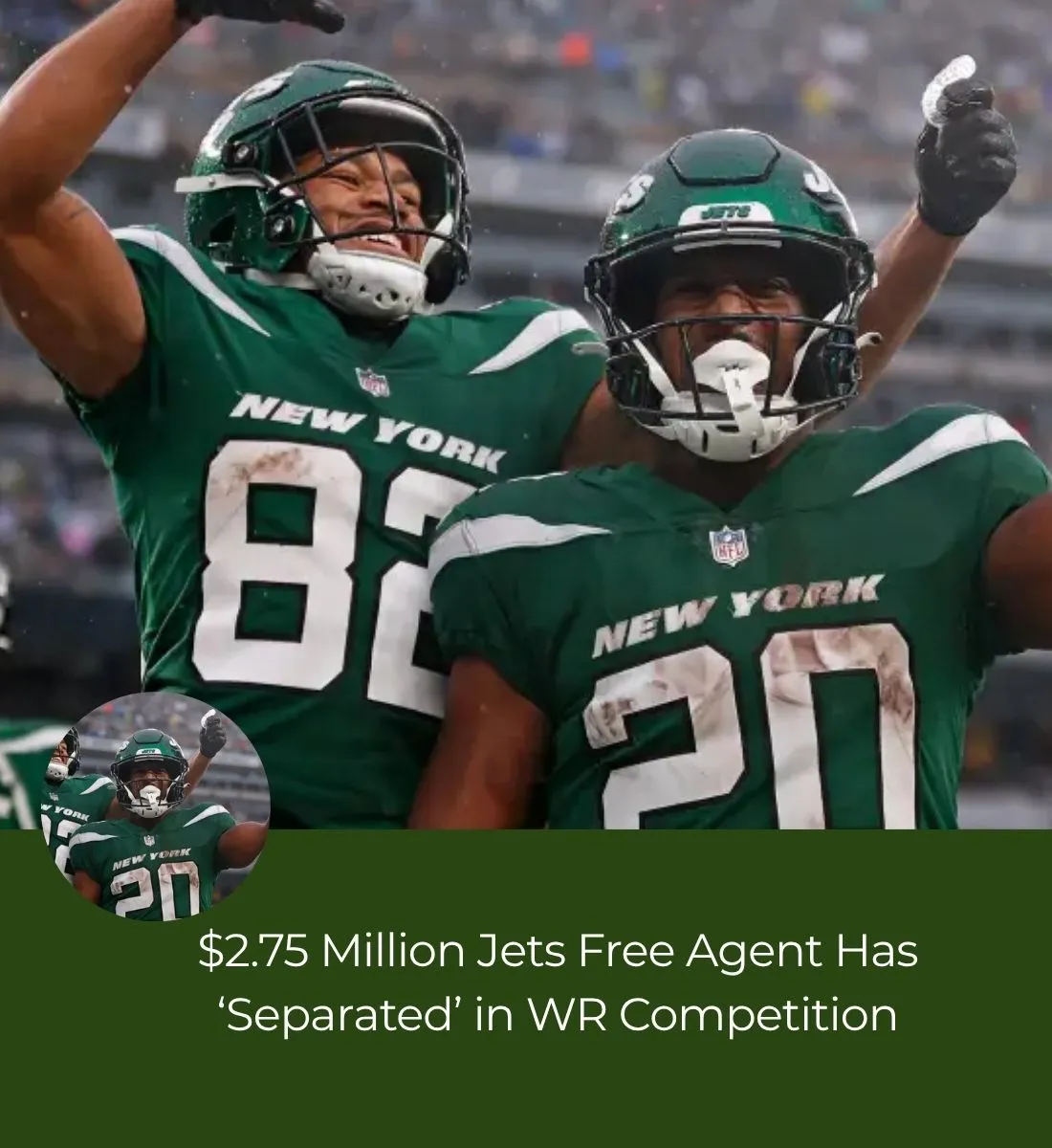 $2.75 Million Jets Free Agent Has ‘Separated’ in WR Competition