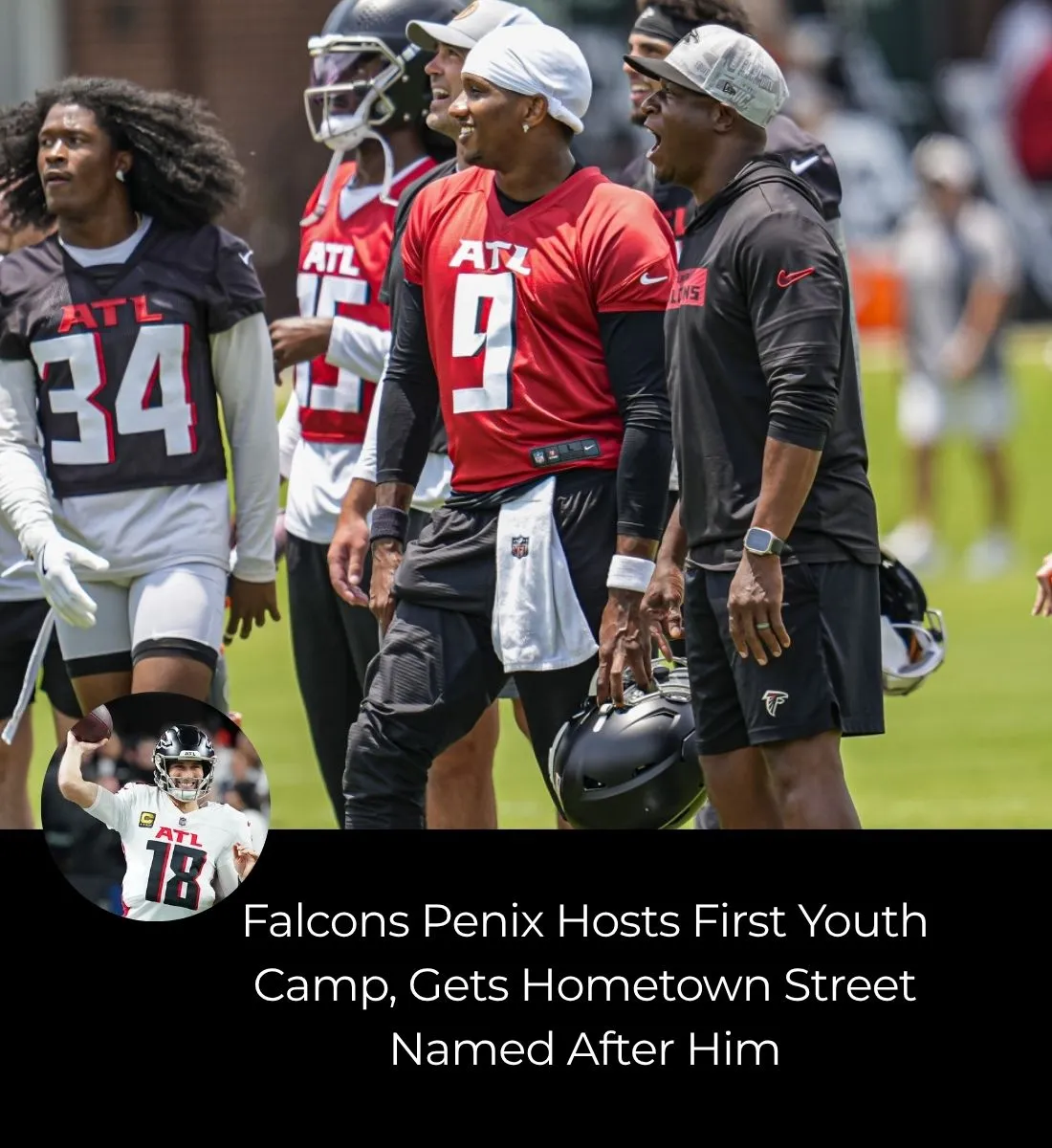 Falcons Penix Hosts First Youth Camp, Gets Hometown Street Named After Him