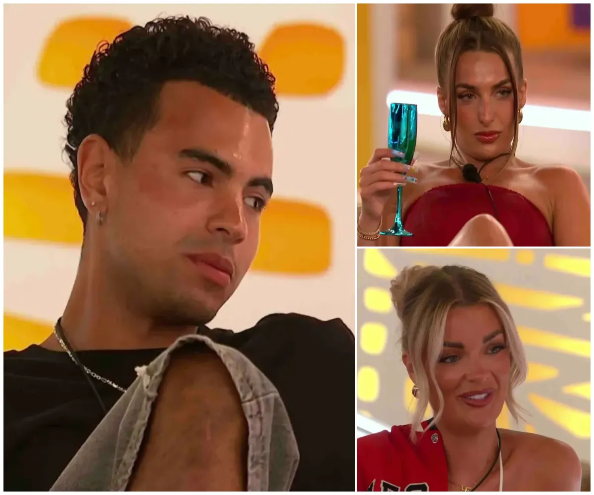 ‘You bare-faced LIAR’ – Love Island fans demand Harrison be AXED after he’s caught playing Toni and Helena against each other and shamelessly lying to both on camera - suong