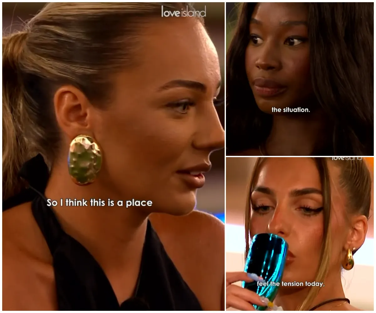 ‘Come on, pretty girl’ – Love Island star Meg Moore accused of mocking Alima Gagigo in icy confrontation as fans slam her for crashing tense girl-to-girl chat about Harrison - suong