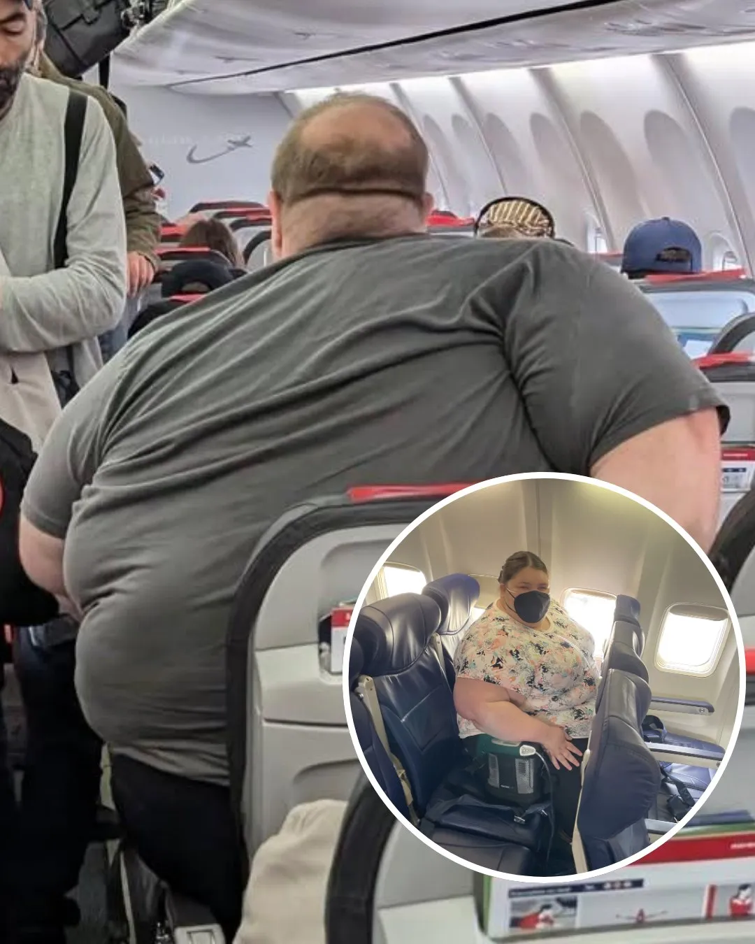 Photo of passenger on flight goes viral, has everyone saying the same thing