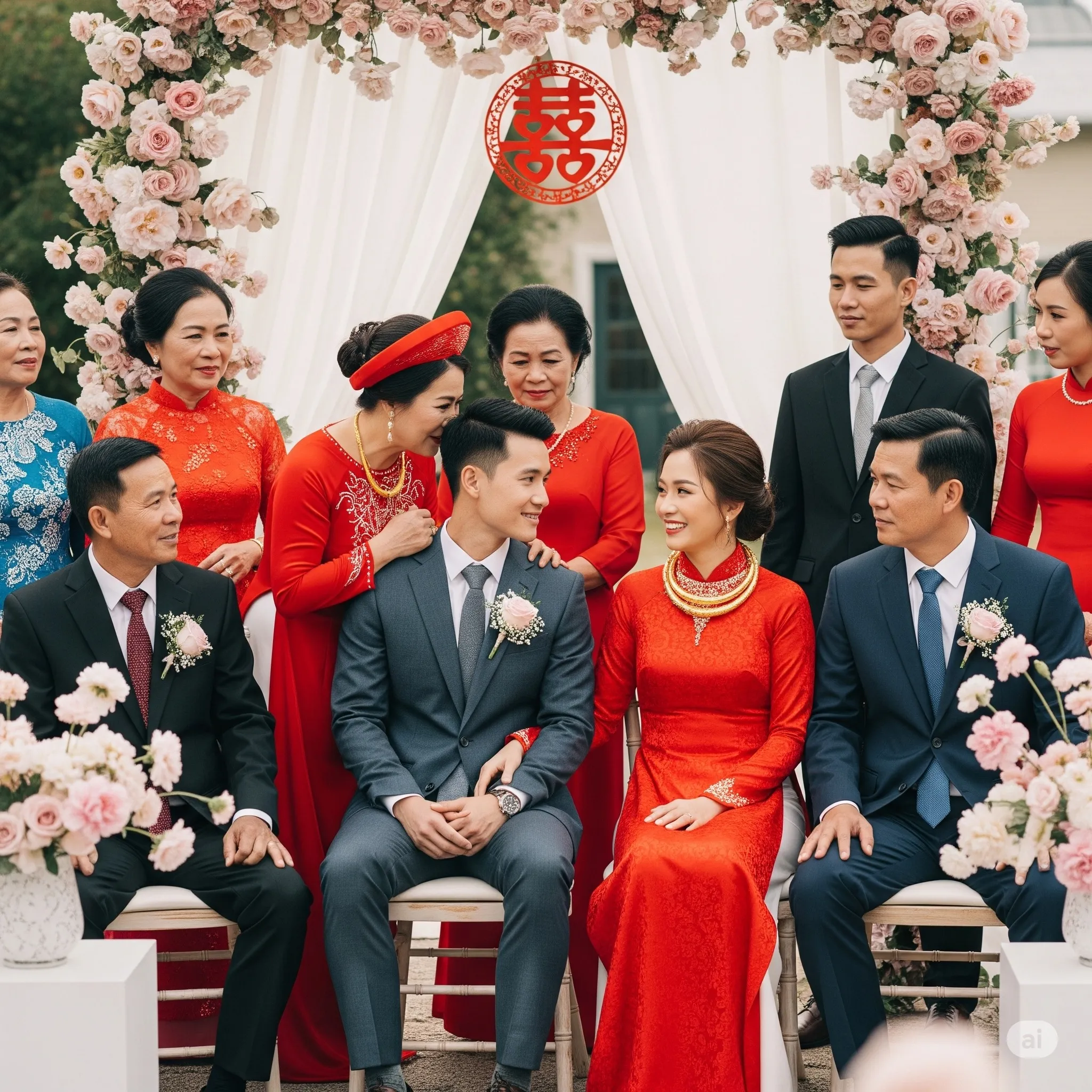 Cả xóm ai cũng biết nhà nó nợ ngập đầu  mẹ chú rể đa-y nghiến ngay trong lúc rước dâu