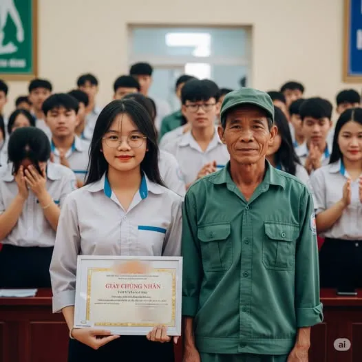 Cô gái bị cả trường khinh thường vì có bố làm lao công, khi công bố điểm thi tốt nghiệp, ai nấy đều…