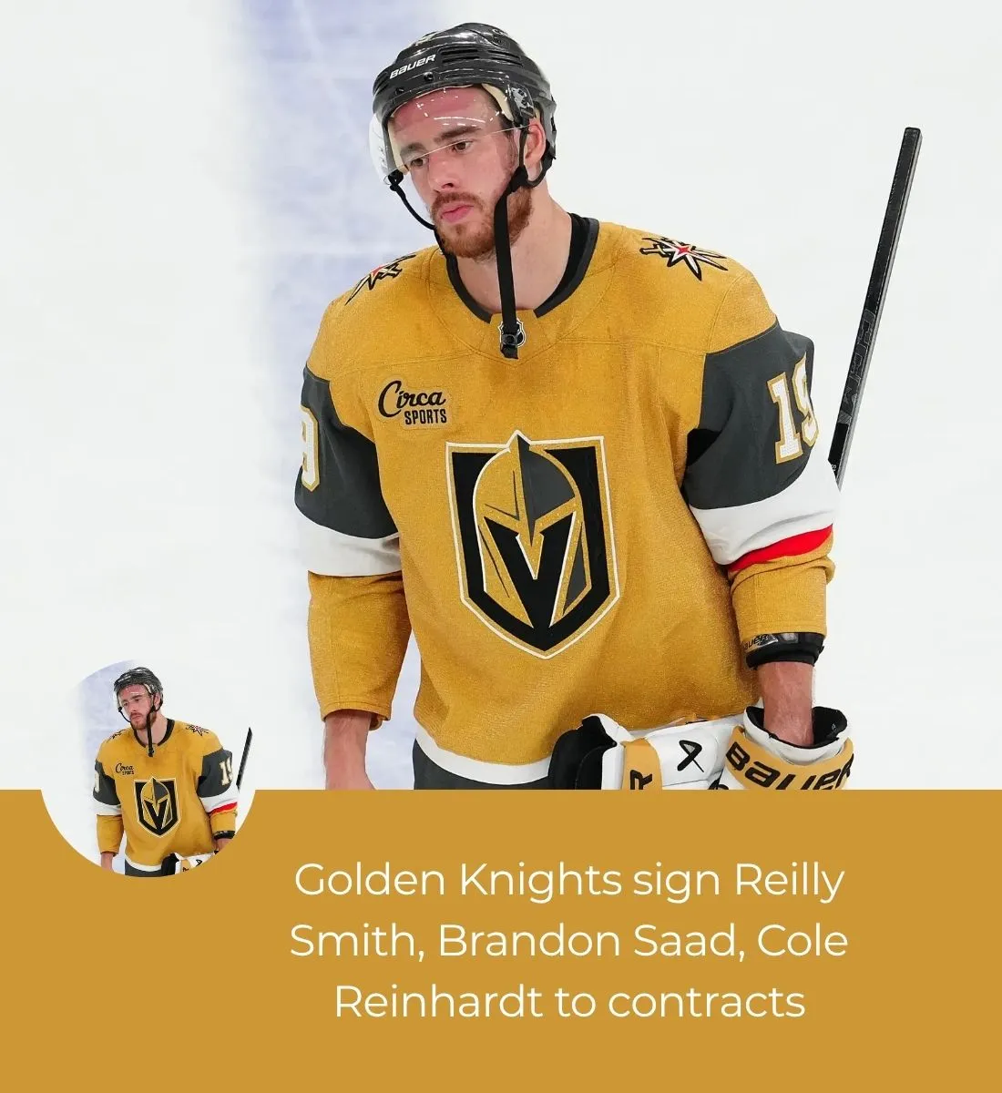 Golden Knights sign Reilly Smith, Brandon Saad, Cole Reinhardt to contracts