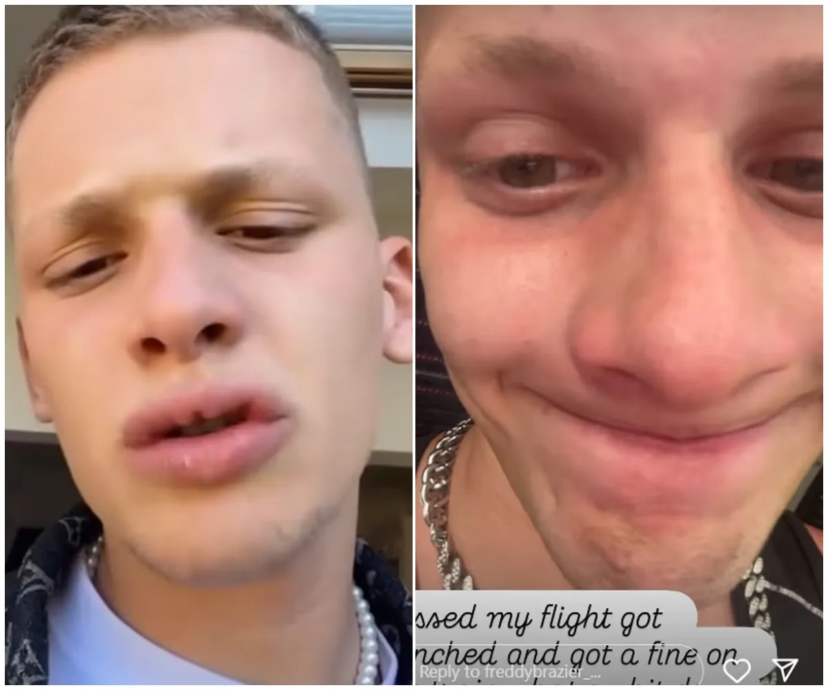 ‘Missed my flight got punched and got a fine’ – Freddy Brazier’s Ibiza getaway ends in chaos as he shares shocking update from train station just days after U-turn on rehab and family fallout with dad Jeff - suong