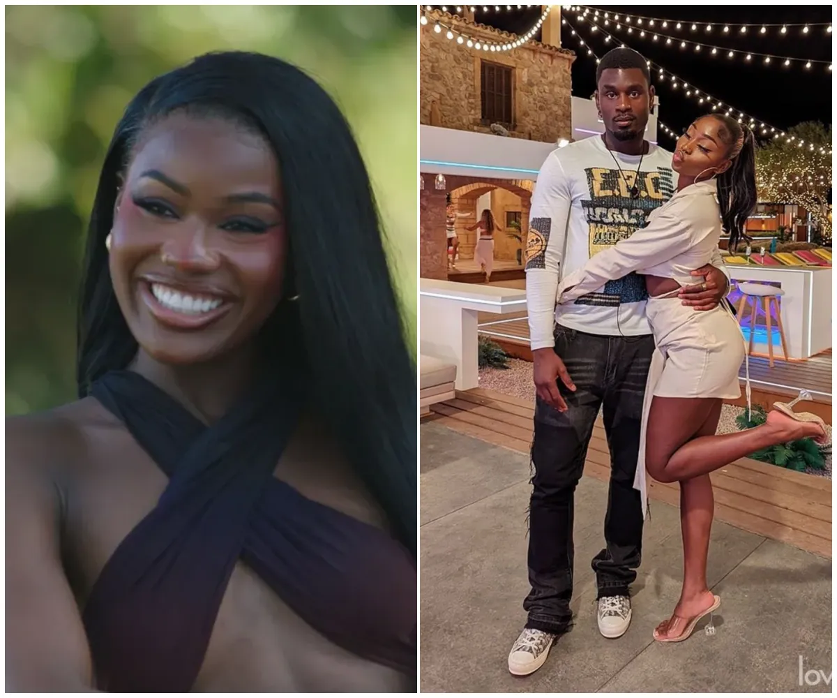 ‘He had no idea she was coming’ – Stunning Love Island bombshell Bilikis Azeez secretly dated former villa star Dami Hope and blindsided him by entering the show while he’s still loved up with Indiyah - suong