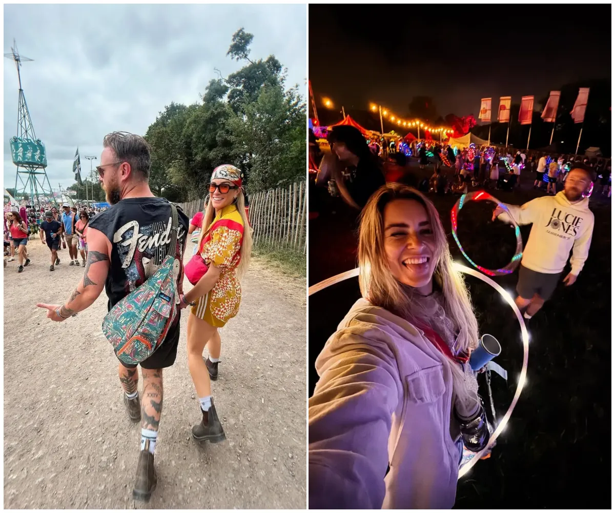 ‘She’s absolutely glowing’ – X Factor star Lucie Jones goes public with top restaurant director George Hersey at Glastonbury just days after confirming split from husband of eight years - suong