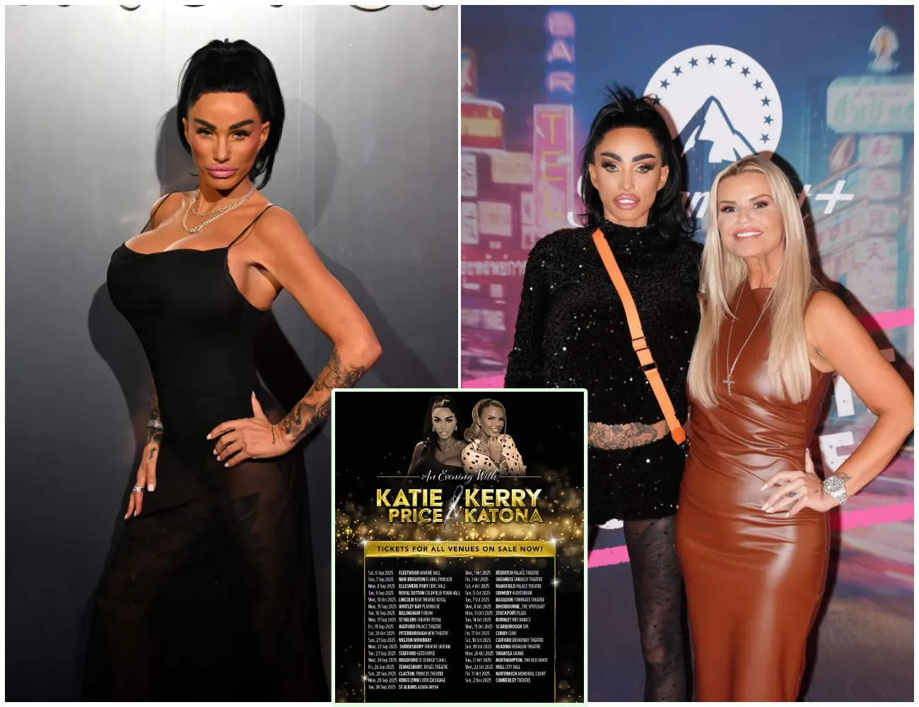 ‘Dates are wrong – and it’s printed twice’ – Katie Price suffers double embarrassment as fans spot glaring blunders in tour poster with Kerry Katona just days after she got daughter Princess’s birthday wrong - suong
