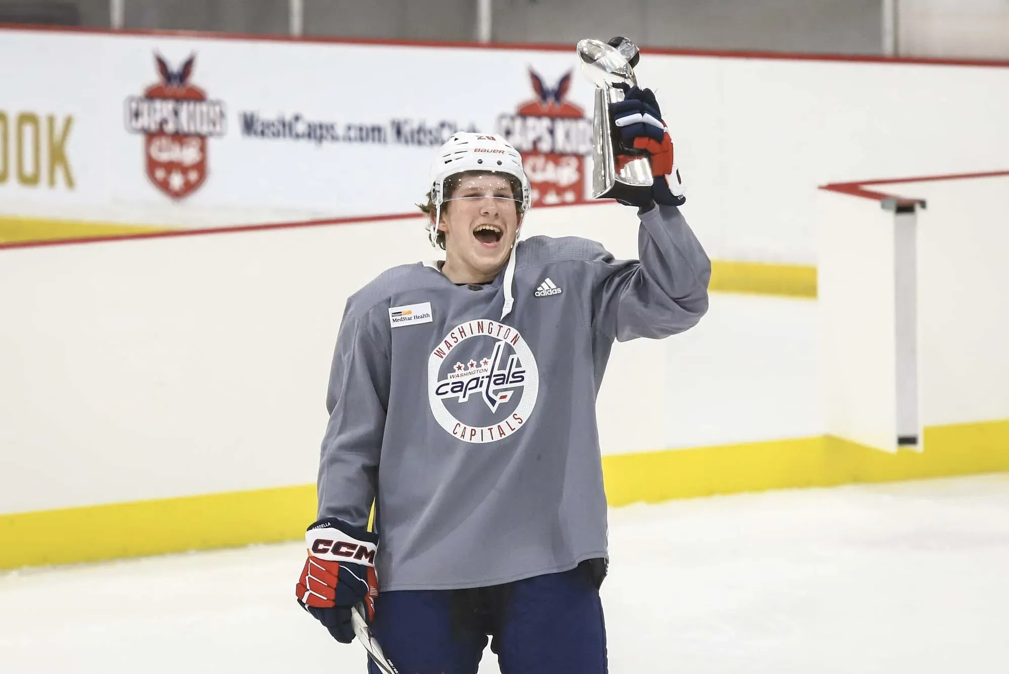 Andrew Cristall sports gap-toothed smile at Capitals Development Camp ‘If (Alex Ovechkin) can do it, maybe I’ll try.’