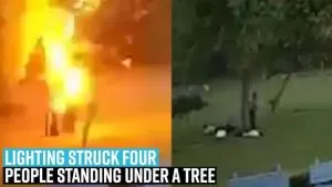 P2.  Lightning Strikes Four Men in Gurgaon Park: A Stark Reminder About Storm Safety