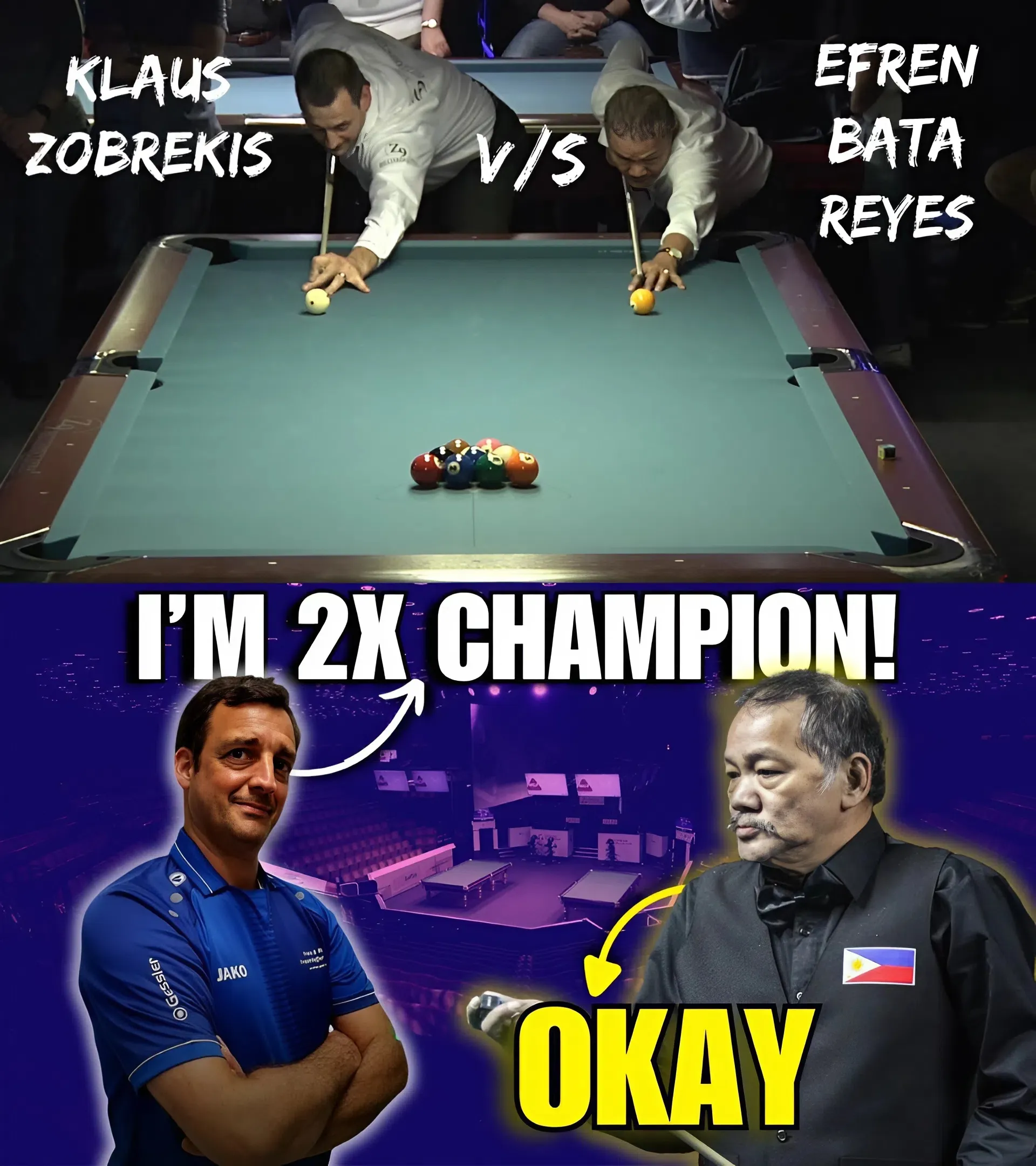 He thought he was invincible! Challenge Efren Reyes and learn a hard lesson.