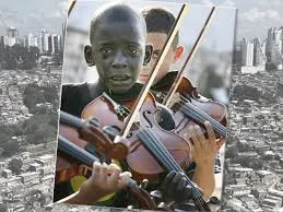 The powerful story behind the viral photograph of a 12-year-old Brazilian violinist