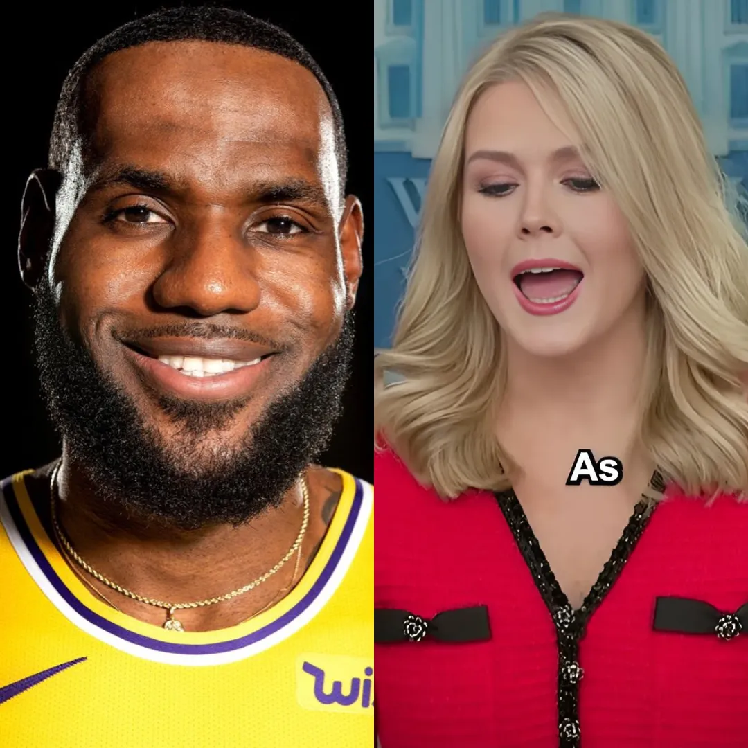 Breaking News: LeBron James called her “KKK Barbie”… but Karoline Leavitt didn’t scream. She answered—with just 20 calm, cutting words that turned the spotlight back on him. The internet froze. Reporters went silent.