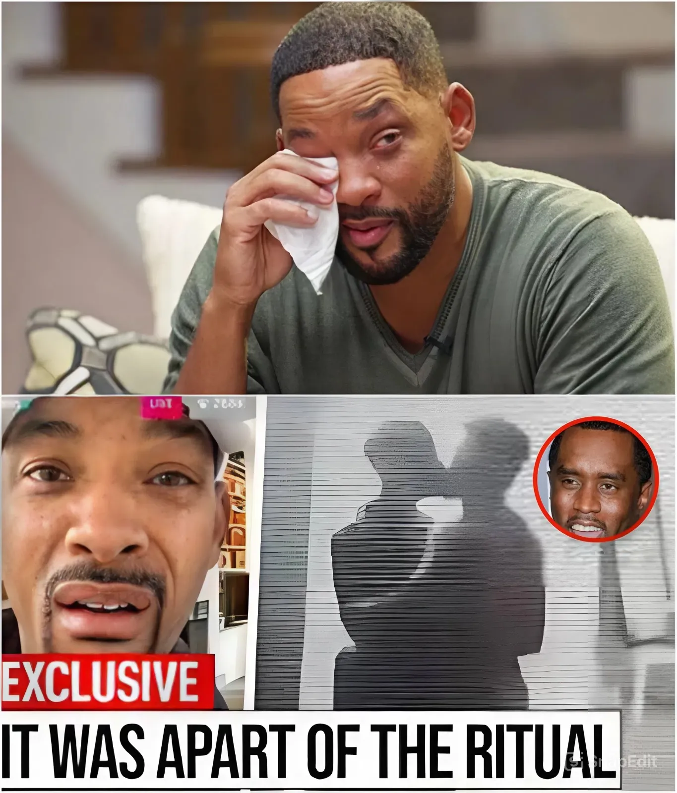 BREAKING: Will Smith Bursts into Tears After Leaked Video With Diddy Goes Viral — And the Most Disturbing Part? Diddy Groped Him