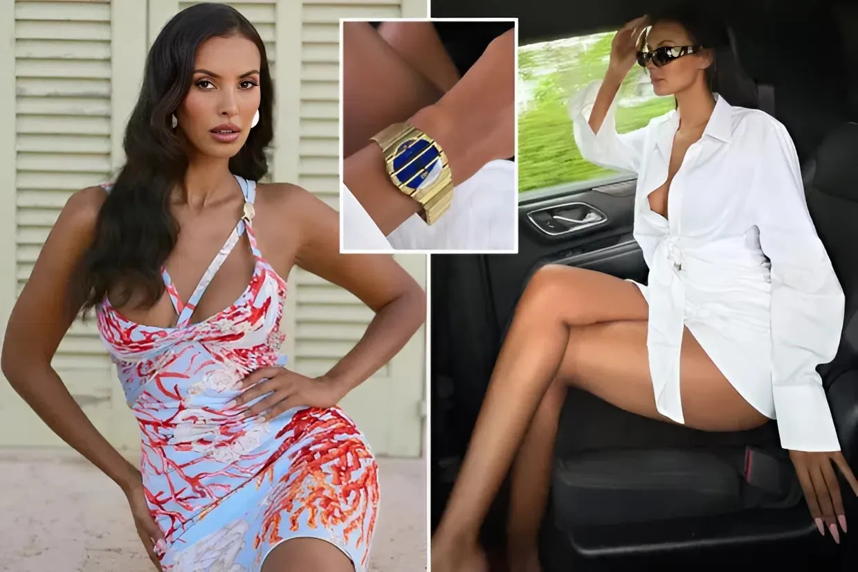 Maya Jama reveals incredible figure in skimpy white shirt as she shows off £15k watch on trip to Somalia