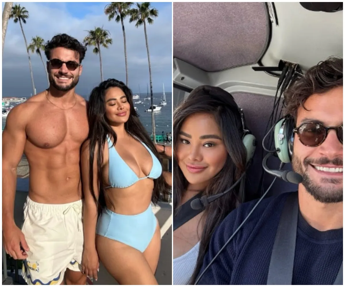 ‘How The Italian Stallion stole the girl from the Godfather’ – Love Island’s Davide Sanclimenti jets off on luxury getaway with girlfriend Iris Au as she faces up to three years in prison over $2.6million crypto-fuelled tax scandal - suong