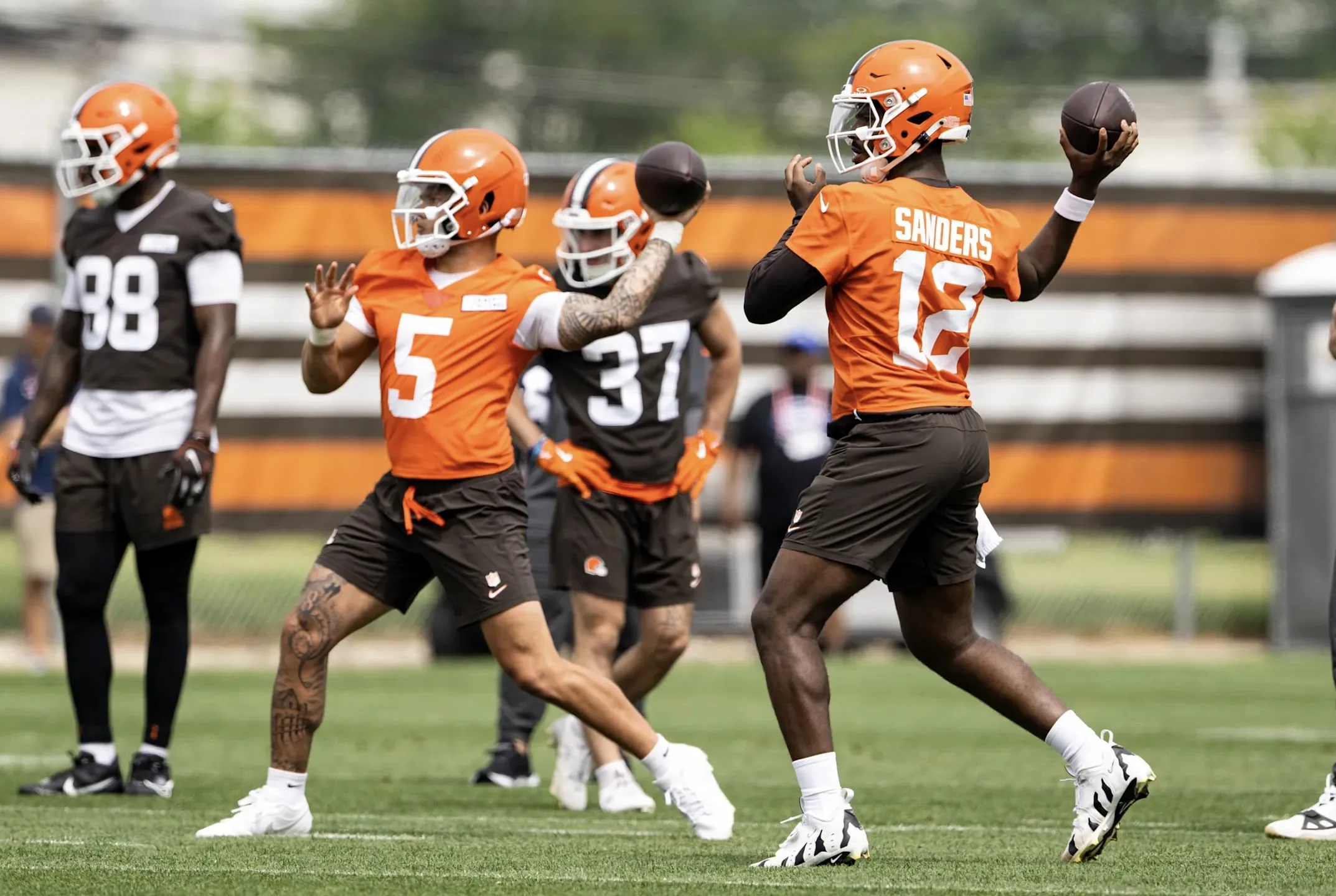 Browns strategize to delay Dillon Gabriel and Shedeur Sanders’ NFL debut for long-term quarterback success
