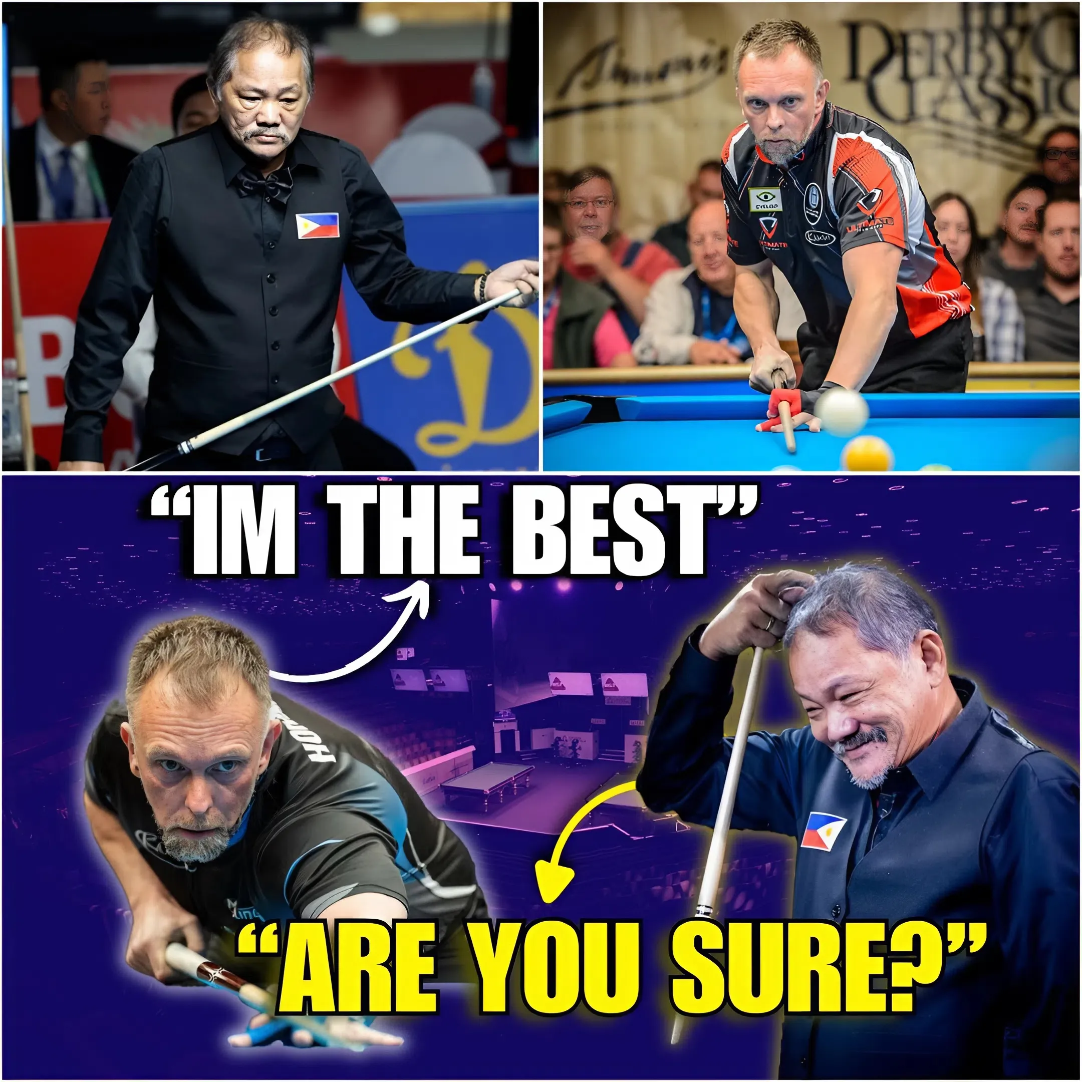 ⚡ Efren Reyes Challenges 'Assassin' Hohmann In A No-Compromise Match! The Whole Audience Was Amazed When Witnessing The Magical Ball Movements Of The 2 Players