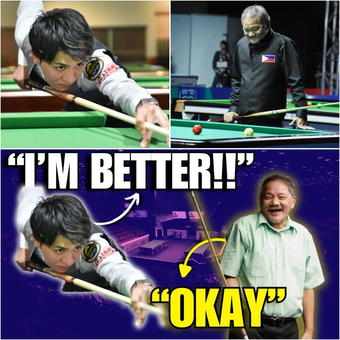 Young talent hijikata steps up, thinking he can easily beat the legendary Efren "Bata" Reyes... but the pool master has other plans. What happens next will leave you speechless! 😱