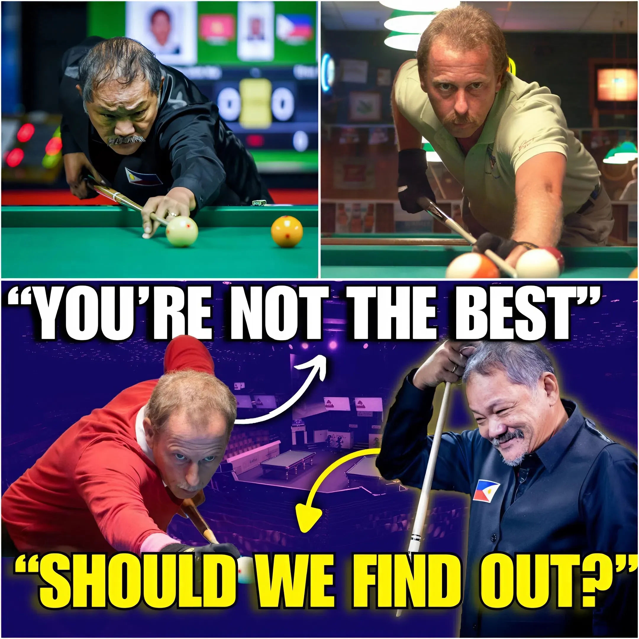 🎱 THE WORLD OF BILLIARDS EXPLODES! EFREN ‘BATA’ REYES VS. EARL STRICKLAND – THE LEGENDARY BATTLE OF THE CENTURY!