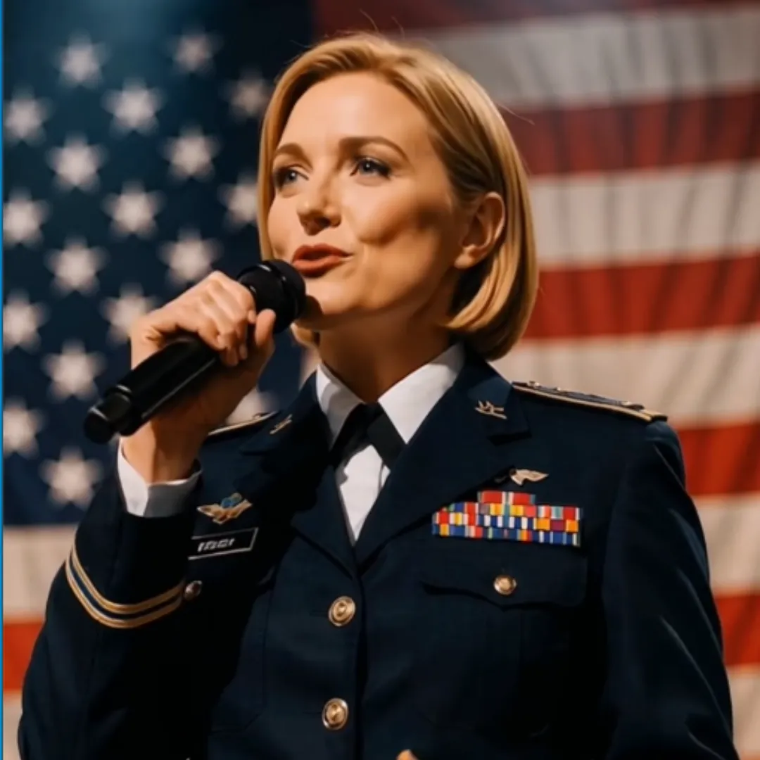 Military Officer’s Emotional US Anthem Performance Sparks Patriotic Pride