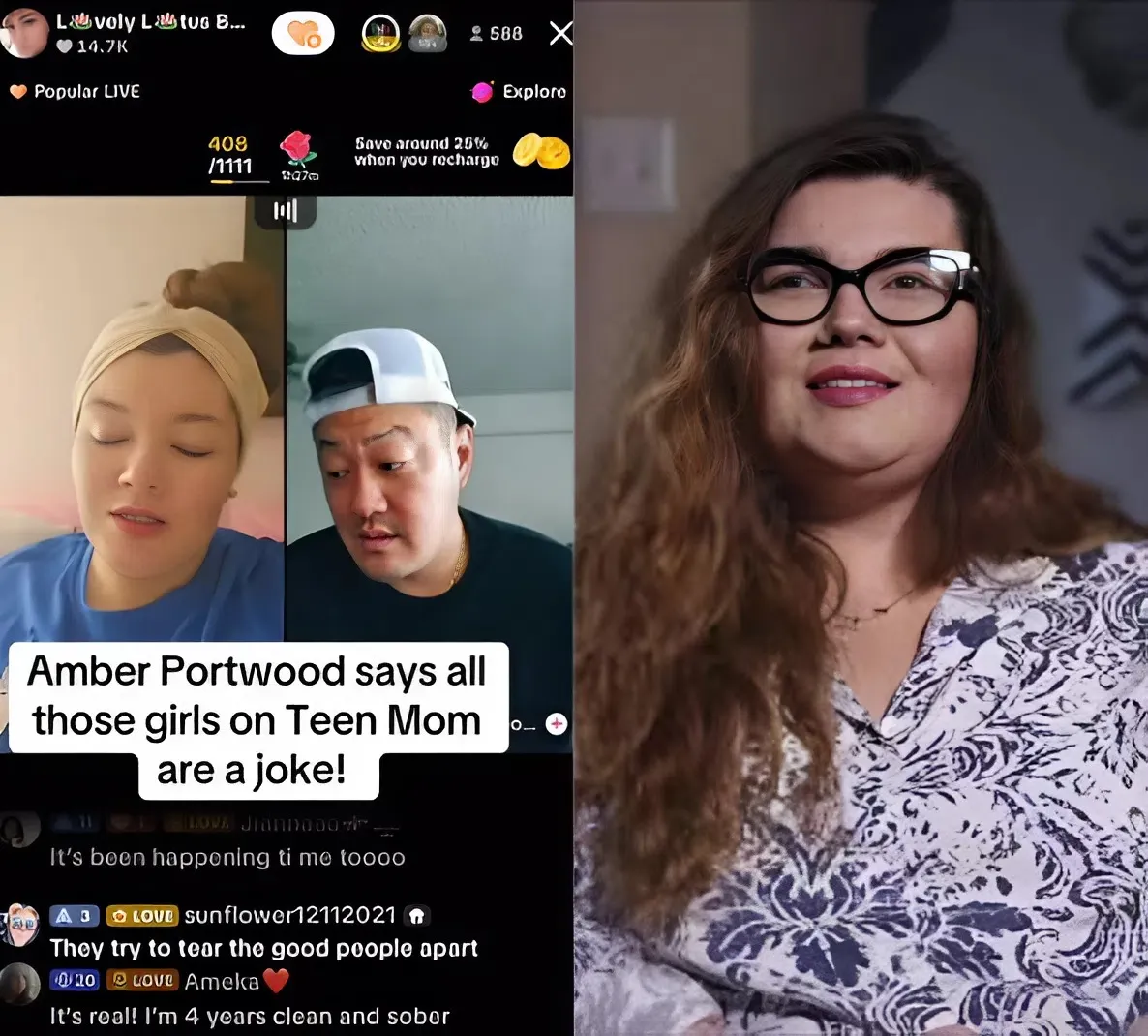 Amber Portwood Calls ‘Teen Mom’ Cast “a Joke” on TikTok Live