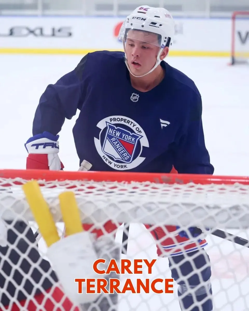 Carey Terrance thrilled to be reuniting with former junior hockey teammate on Rangers