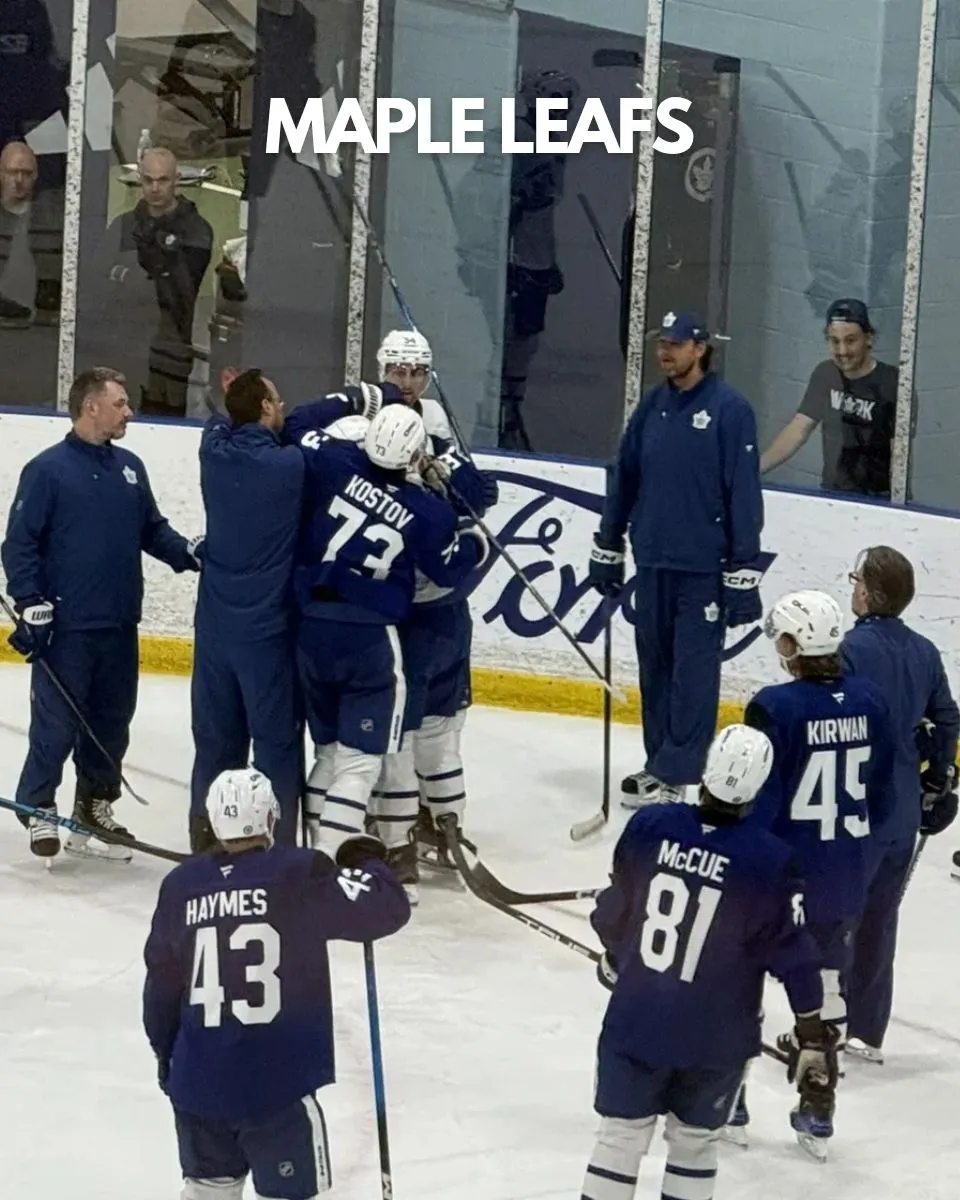 Fight Breaks Out at Maple Leafs Development Camp Between Matthew Hlacar and Rhett Parsons