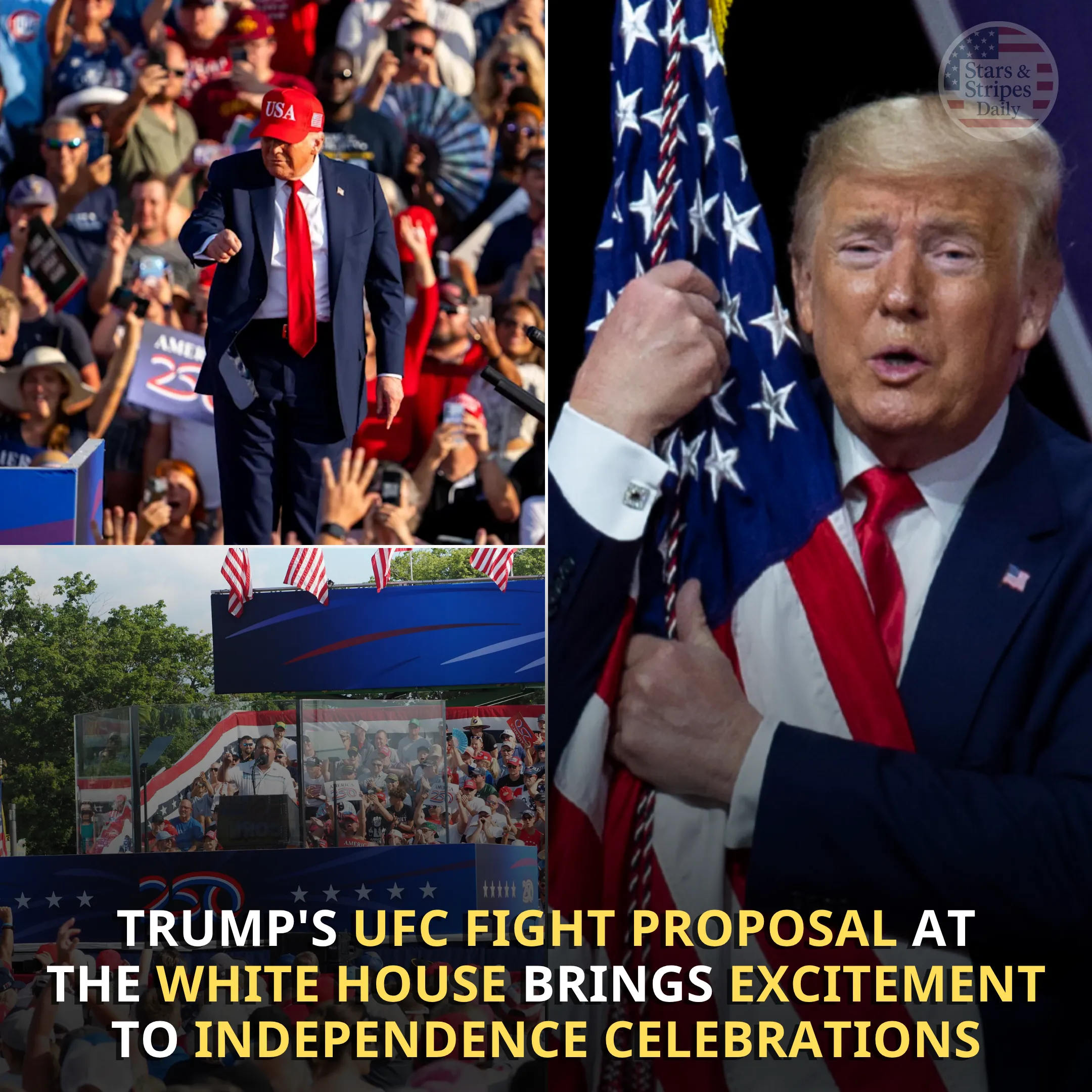 Trump Proposes UFC Fight at the White House to Celebrate 250 Years of Independence