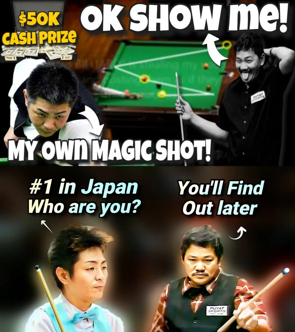 🔥 Historic Showdown! Legendary EFREN REYES Meets Japanese Billiards Prodigy in Semi-Finals – A 9-Ball Match Not to Be Missed!